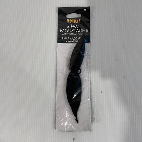 Spirit Halloween 6-Way Moustache Halloween Costume Prop - Picture 1 of 3